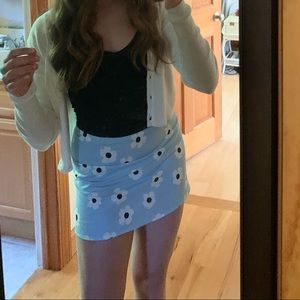 Princess Polly Shelly Mini Skirt Blue